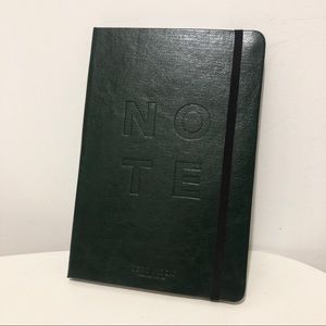 Dark green lines notebook with bookmark Vero Moda